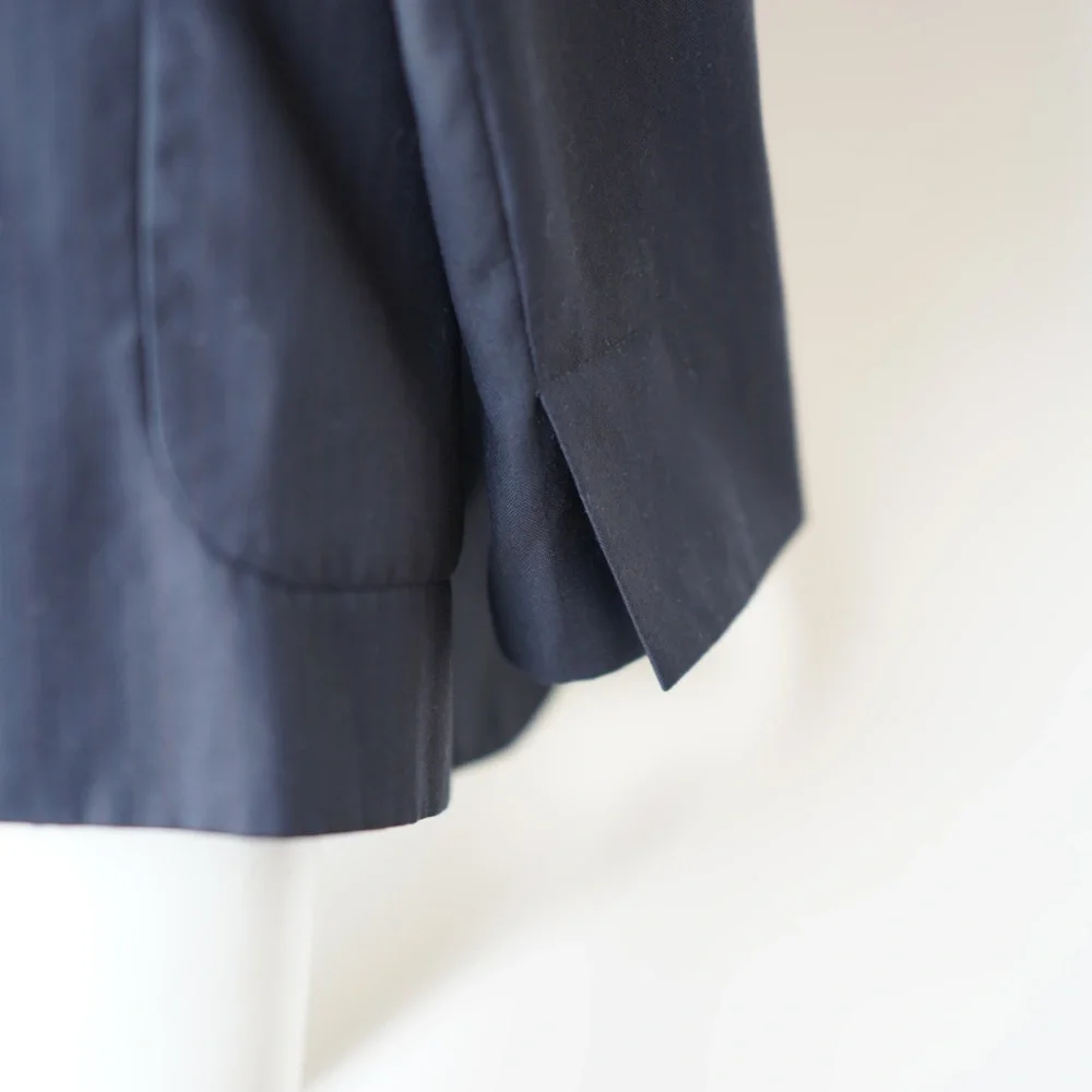 Literature Noir Pinstripe Deep Navy Blazer - Size Small *vintage* - Picture 7 of 9